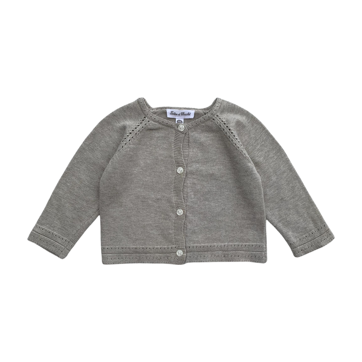 Cardigan bébé - Très bon état beige, TARTINE ET CHOCOLAT