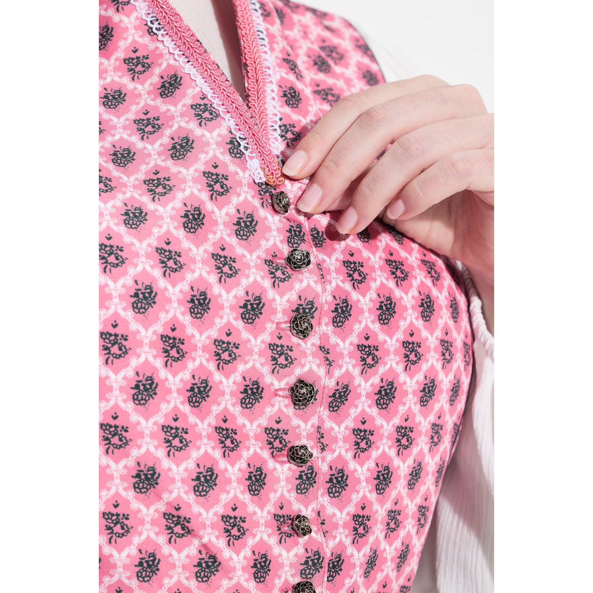 Dirndl sans manches rose, ULLA POPKEN