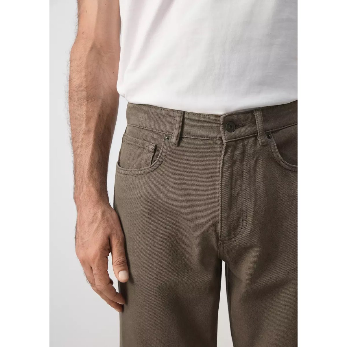 Jean Bob regular-fit marron moyen, MANGO MAN