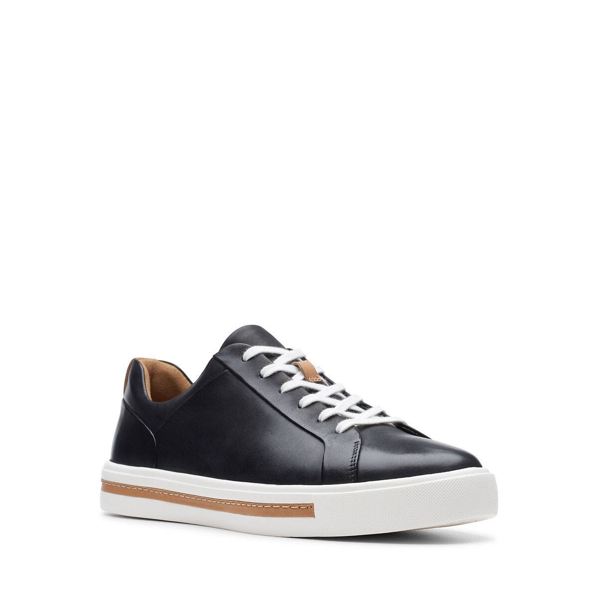 Tennis Cuir Un Maui Lace noir, CLARKS