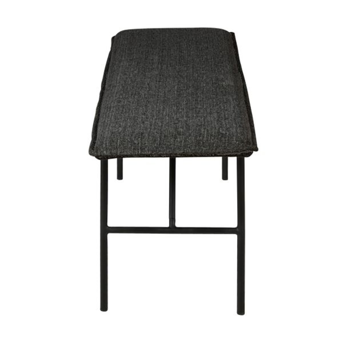 Banc velours noir gris foncé, ZAGO
