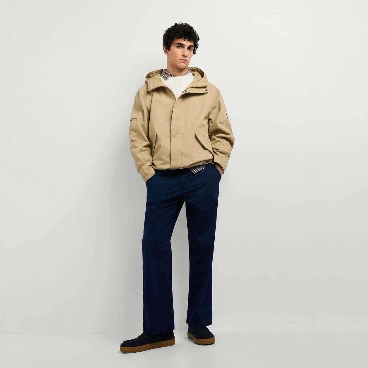 Pantalon En Sergé Coupe Décontractée bleu dulwich, PEPE JEANS