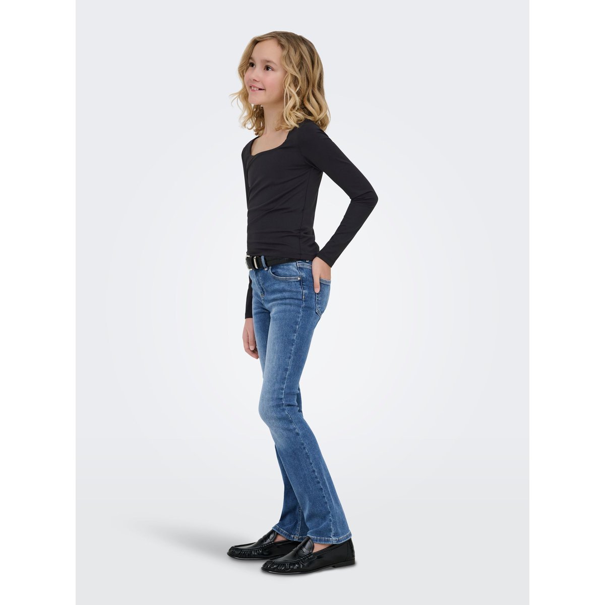 Jean Flared medium blue denim, KIDS ONLY