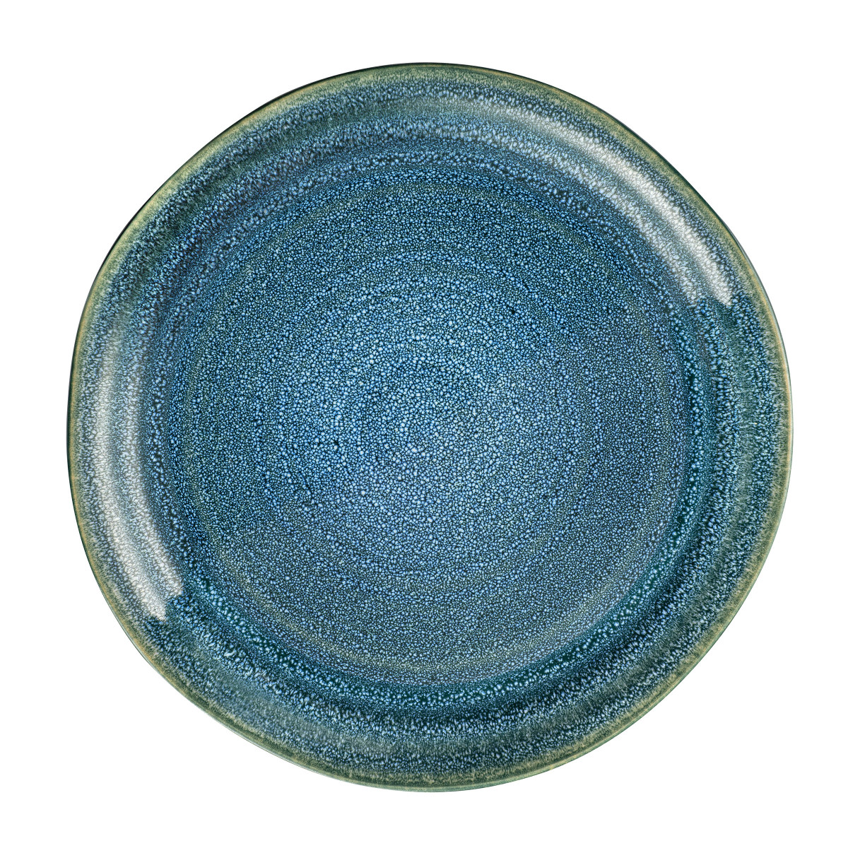 6 assiettes plates 27 cm - ATOLL bleu, MEDARD DE NOBLAT