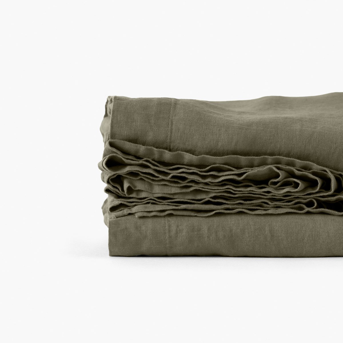 Drap de lit lin lavé SONGE bocage, CARRE BLANC
