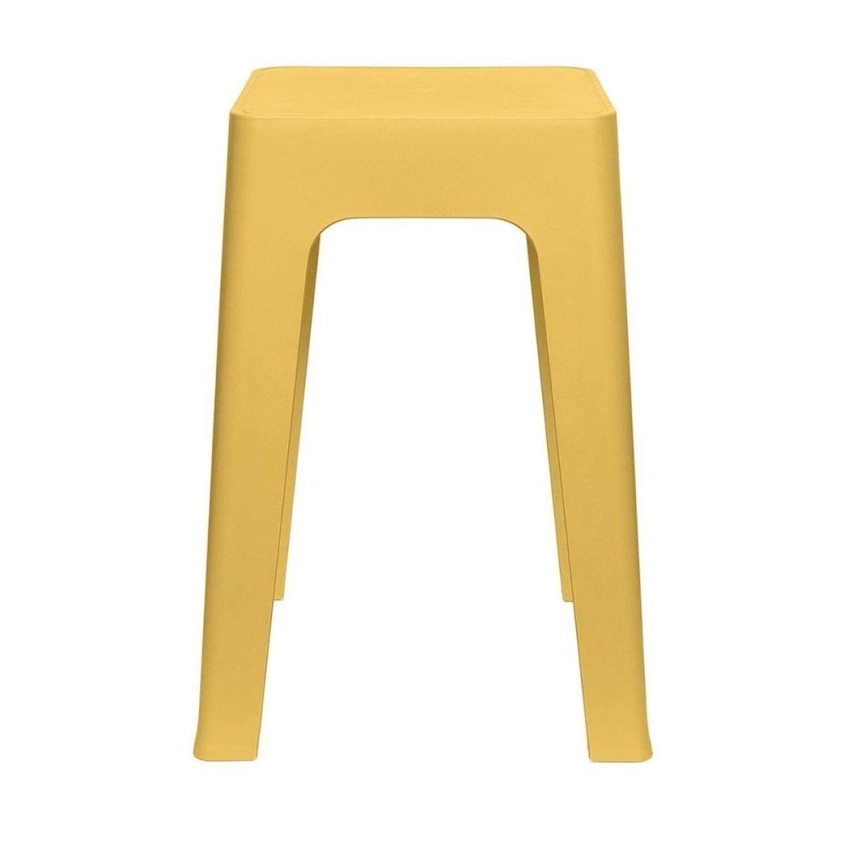 Tabouret Empilable Coloris Jaune jaune, DECORATIE