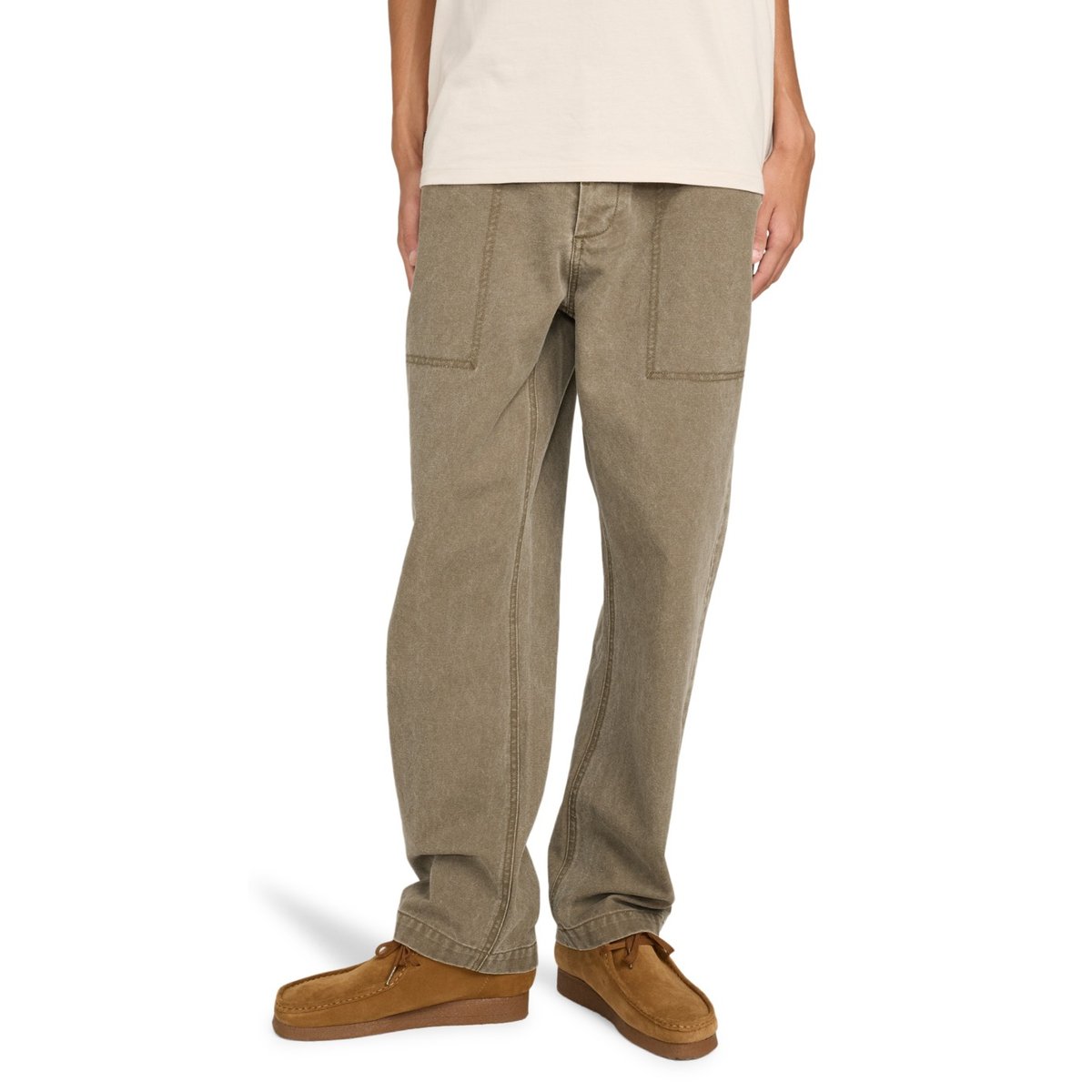 Pantalon treillis RELAX FATIGUE CANVAS marron stone gray, ELEMENT