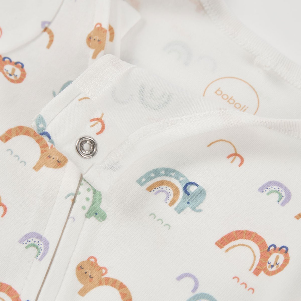 Pyjama bébé imprimé animaux et arc-en-ciel multicolore, BOBOLI