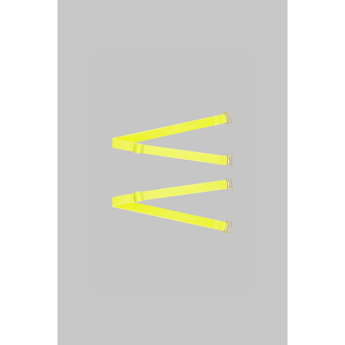 Élastiques pour string SIGNATURE jaune, MAISON CLOSE