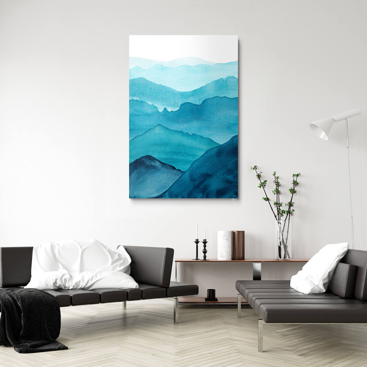 Tableau Mural Douceur Naturelle GRANDS ESPACES tableau en verre synthétique, CEANOTHE