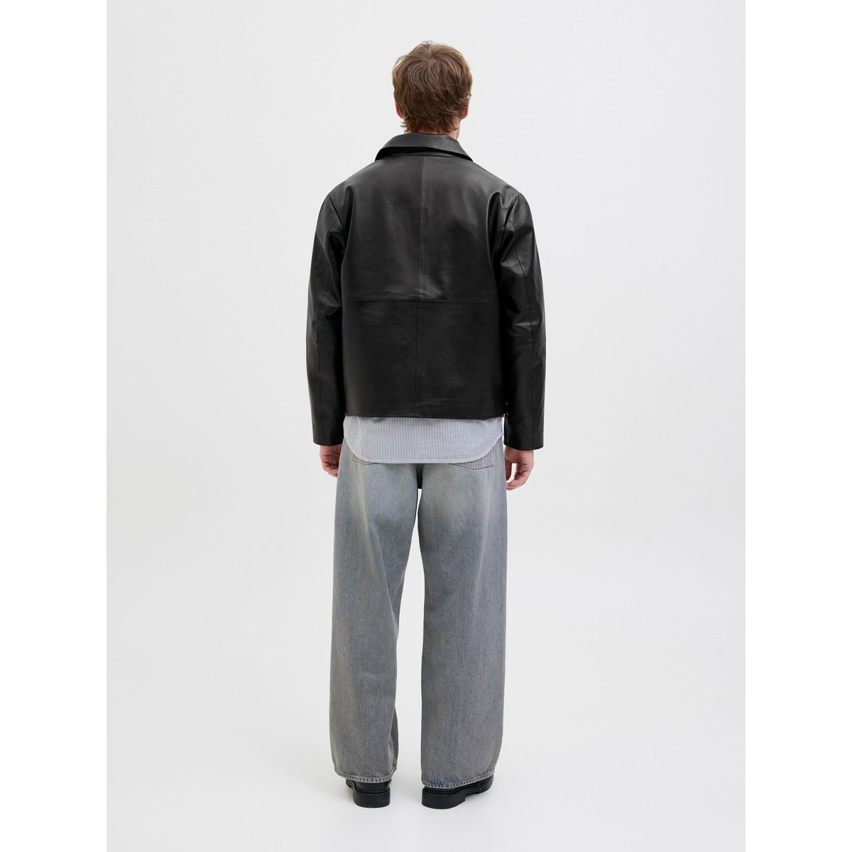 Veste En Cuir black, JACK & JONES
