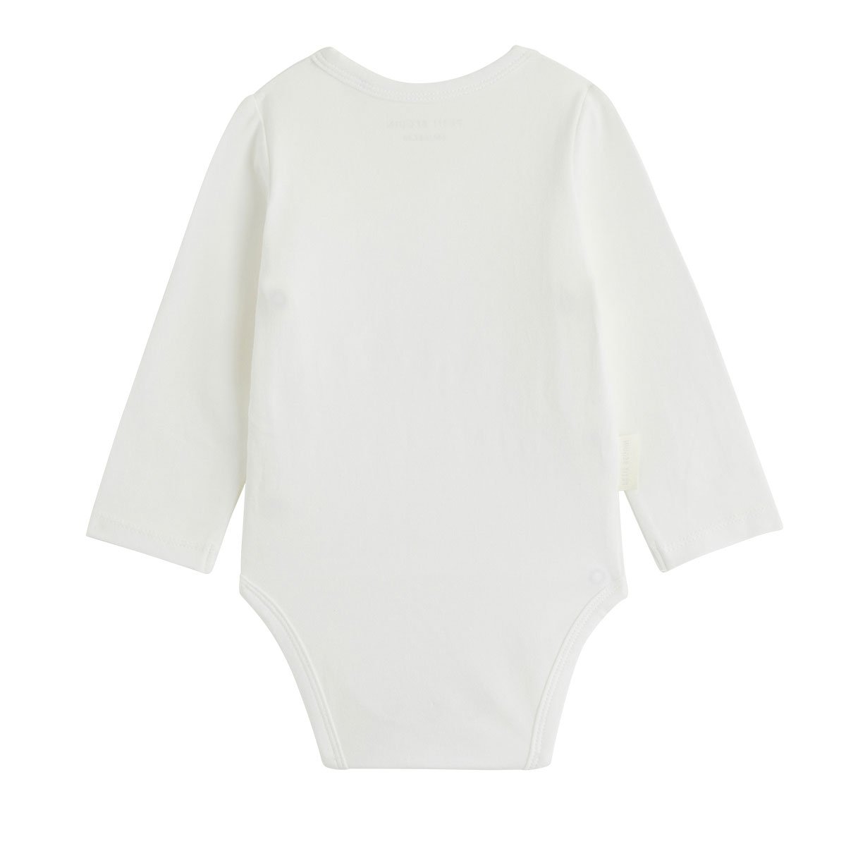 Lot de 2 bodies bébé manches longues ouverture croisée Miette ecru, PETIT BEGUIN