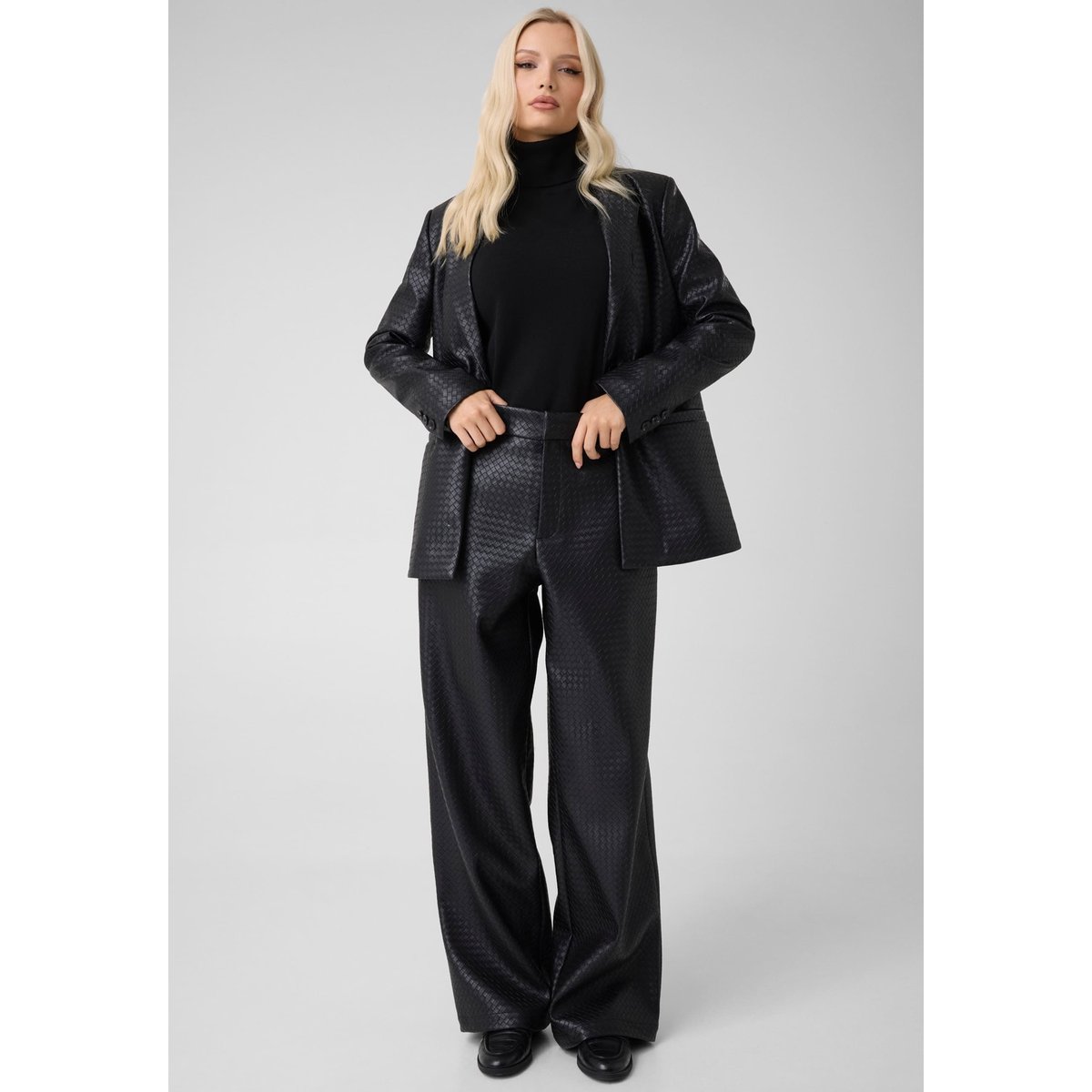 Pantalon En Simili Cuir noir, GUESS