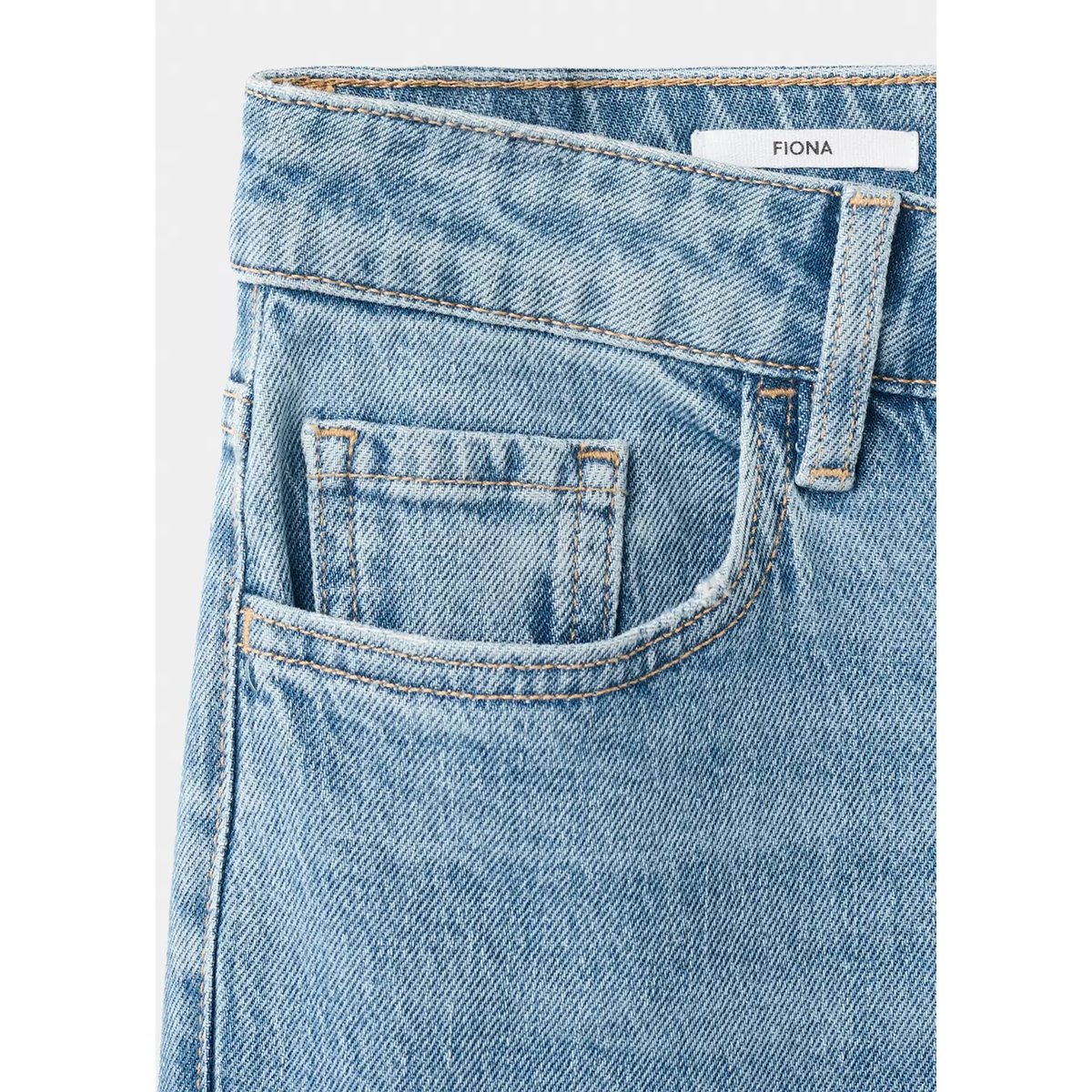 Jean Fiona flare taille normale bleu moyen, MANGO