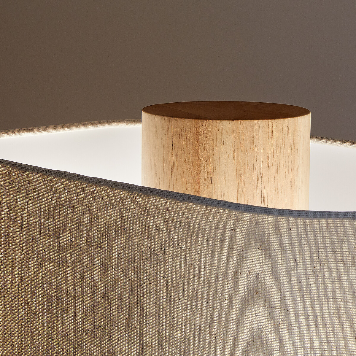 Lampada da tavolo in rovere e lino, Dryade naturale , AM.PM