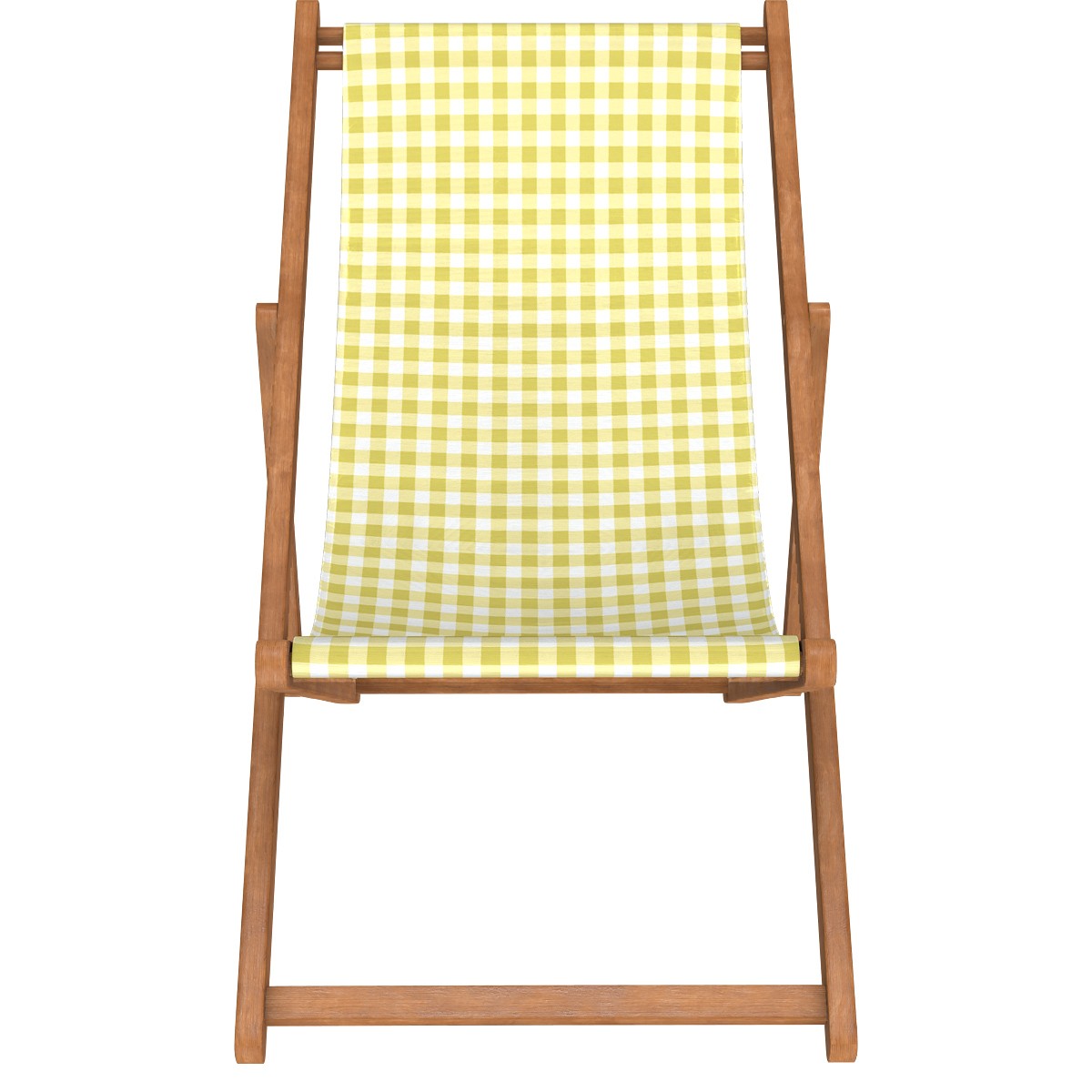 Chilienne en eucalyptus et toile outdoor, LISETTE jaune, VENT DE BOHÈME