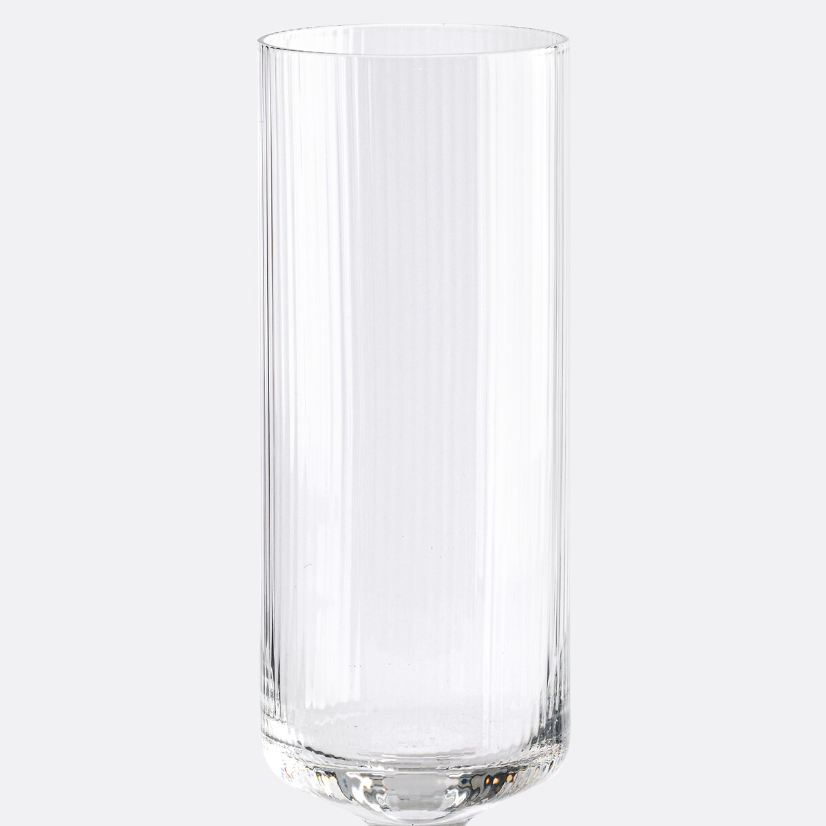 Lot de 6 flûtes à champagne en verre strié, Stria transparent, LA REDOUTE INTERIEURS
