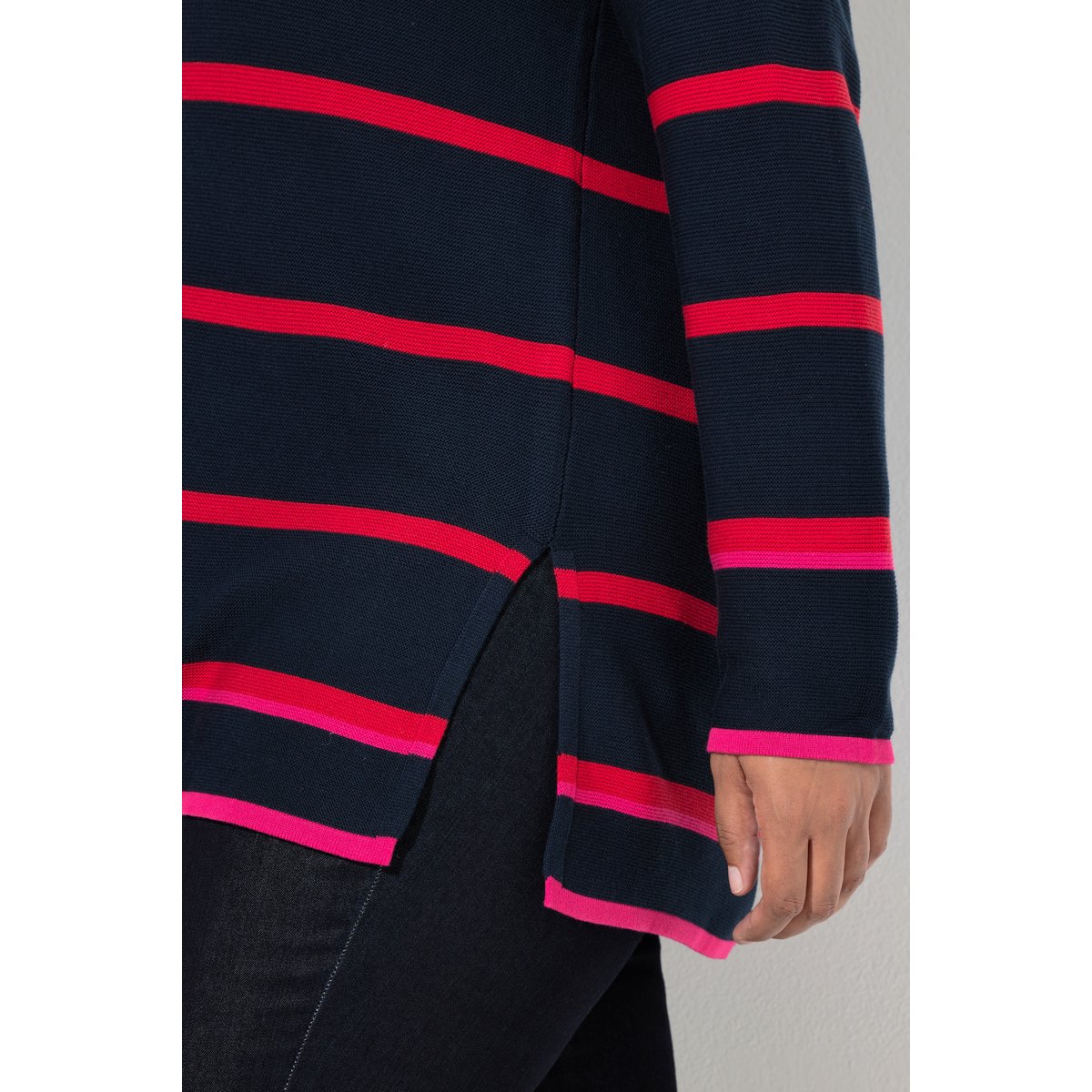 Pull à capuche rayé marine, ULLA POPKEN