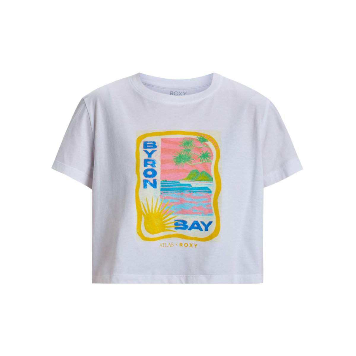 T-shirt à manches courtes ATLAS. blanc bright white byron bay, ROXY