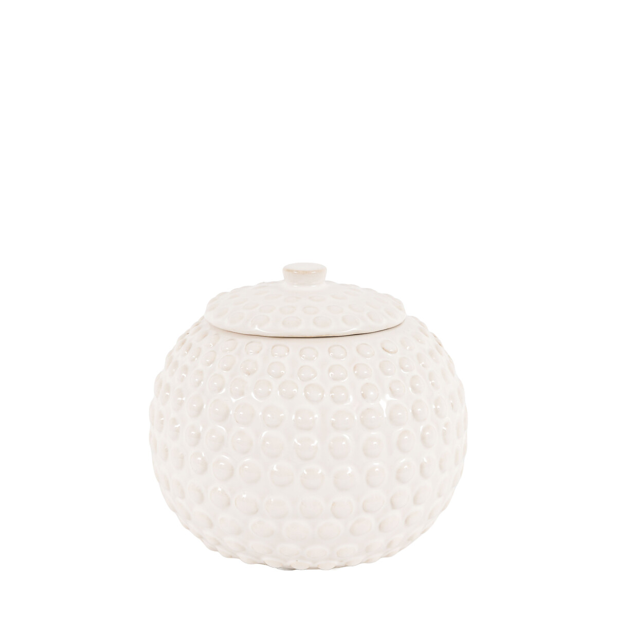 Large Acerno Beaded Trinket Jar in White white, ÉDITÉ