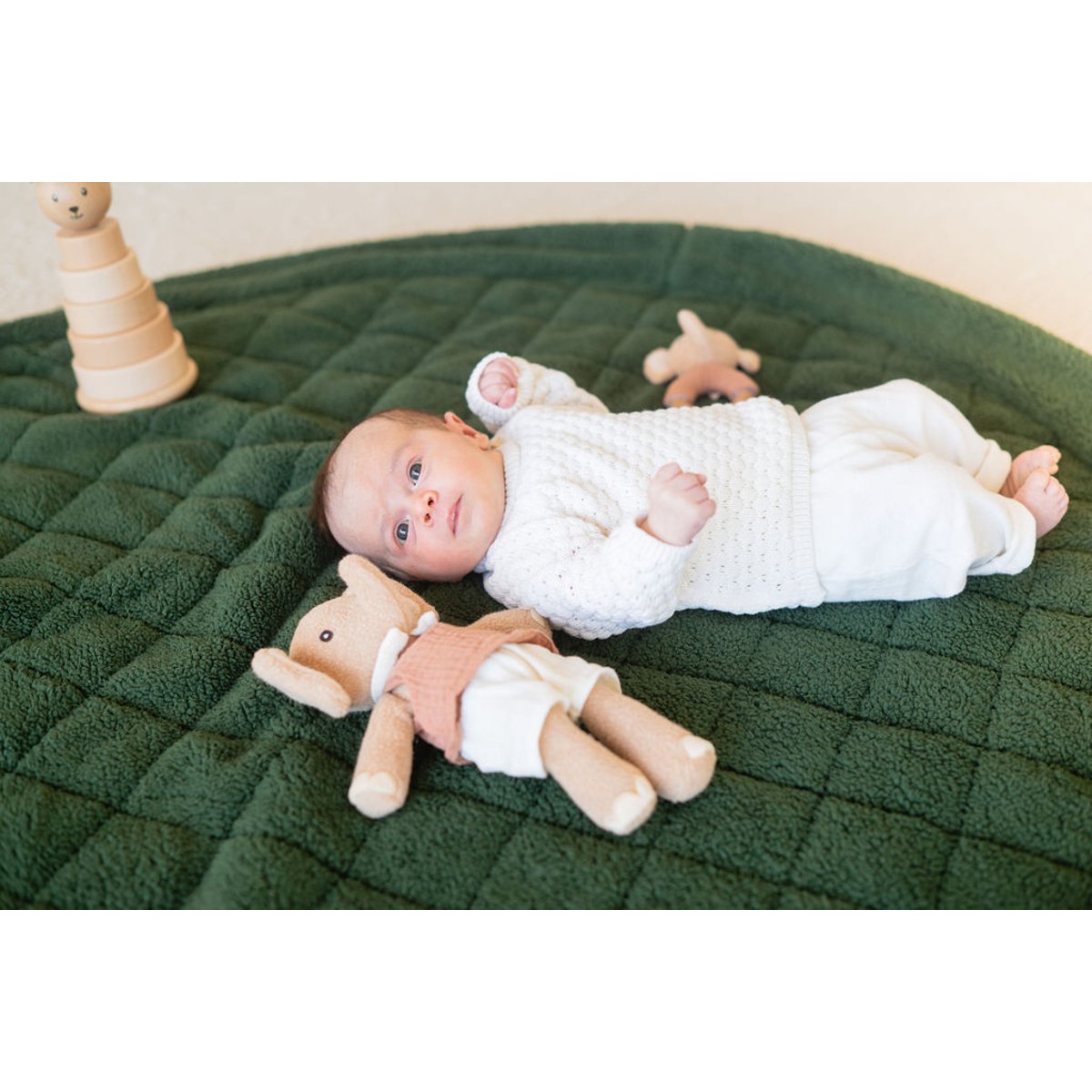 play&go - tapis d´éveil & sac - evergreen teddy green, PLAY ET GO