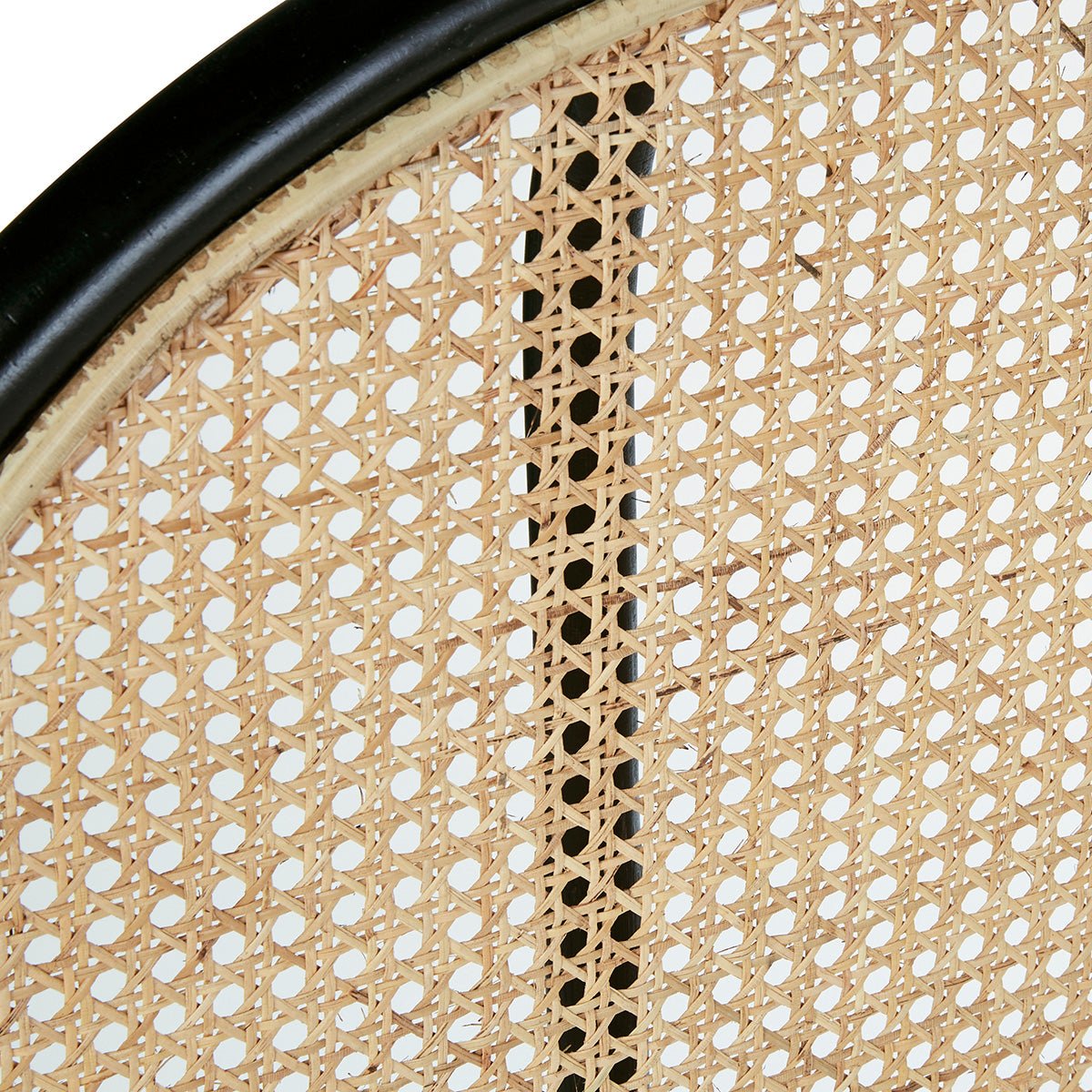 Tête de lit en rotin et cannage 160 cm AVA noir, BERAH GETAH