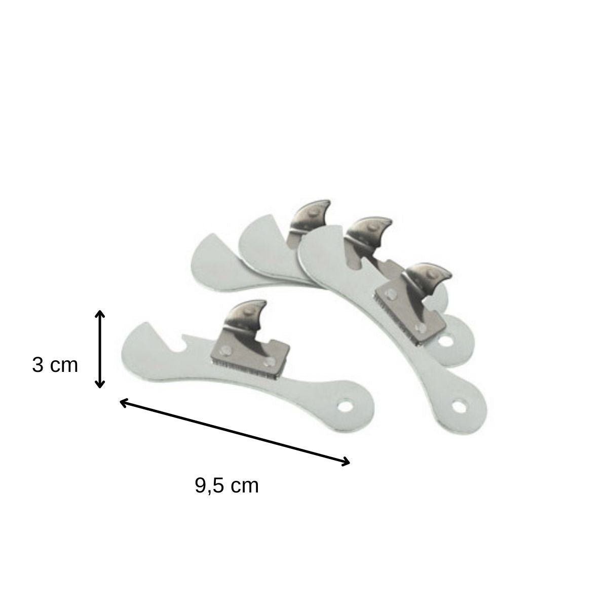 Lot de 4 ouvre-boites gris, FM PROFESSIONAL