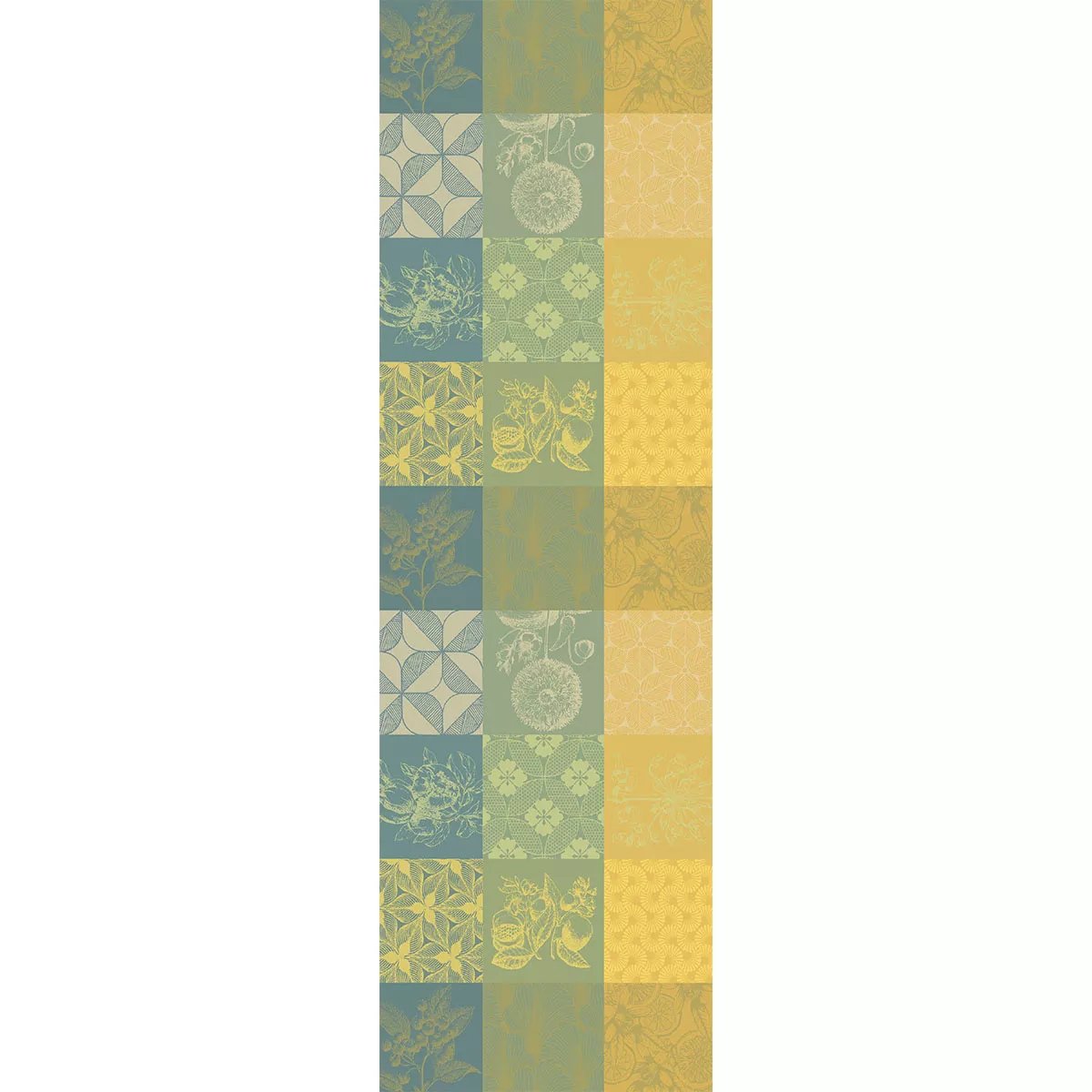 Chemin de table pur coton MILLE PARFUMS limoni, GARNIER THIEBAUT