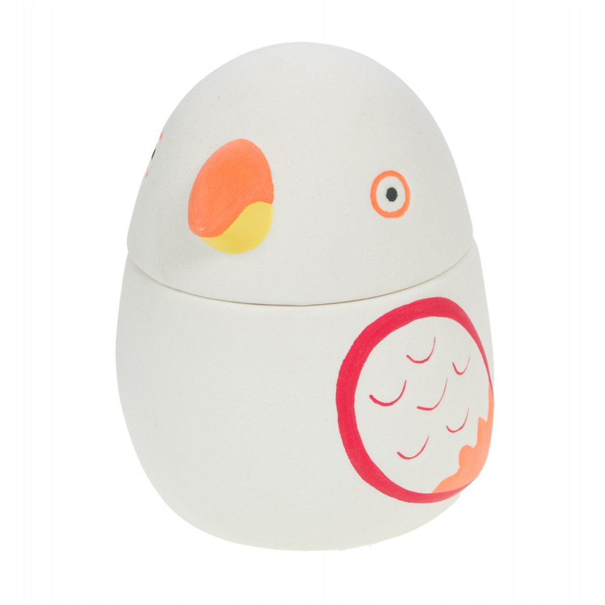 Boite oiseau orange crème / ivoire, AMADEUS