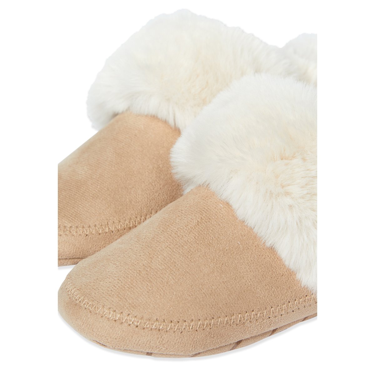Chaussons bottines HALYSSIA ecru, ETAM