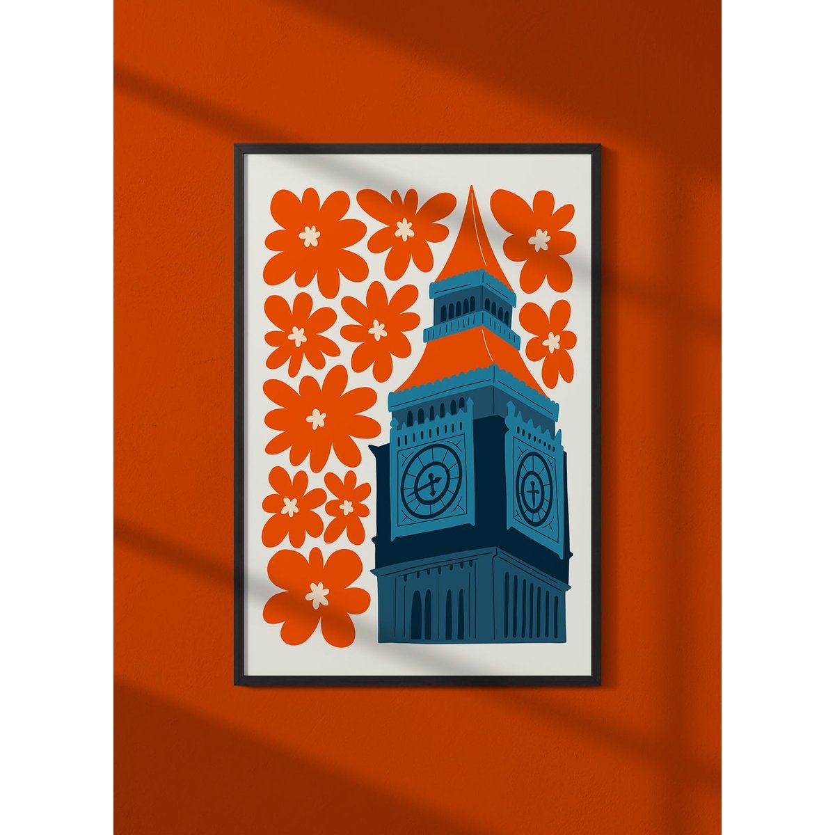 Affiche Londres Big Ben blanc, L'AFFICHERIE