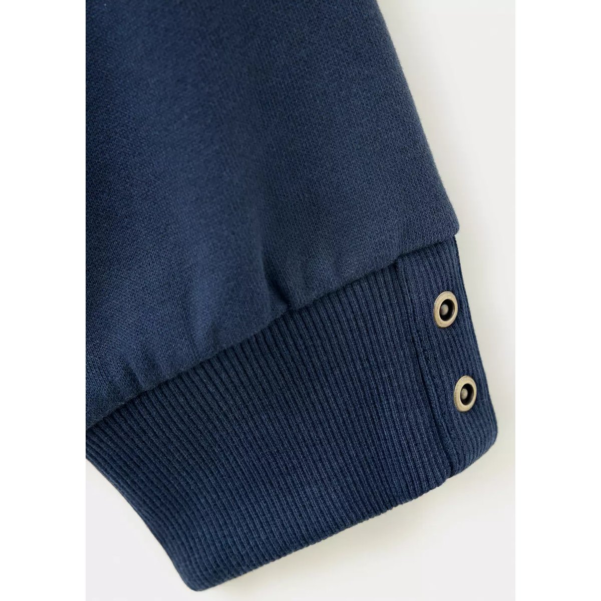 Sweat coton détail boutons bleu marine, MANGO TEEN