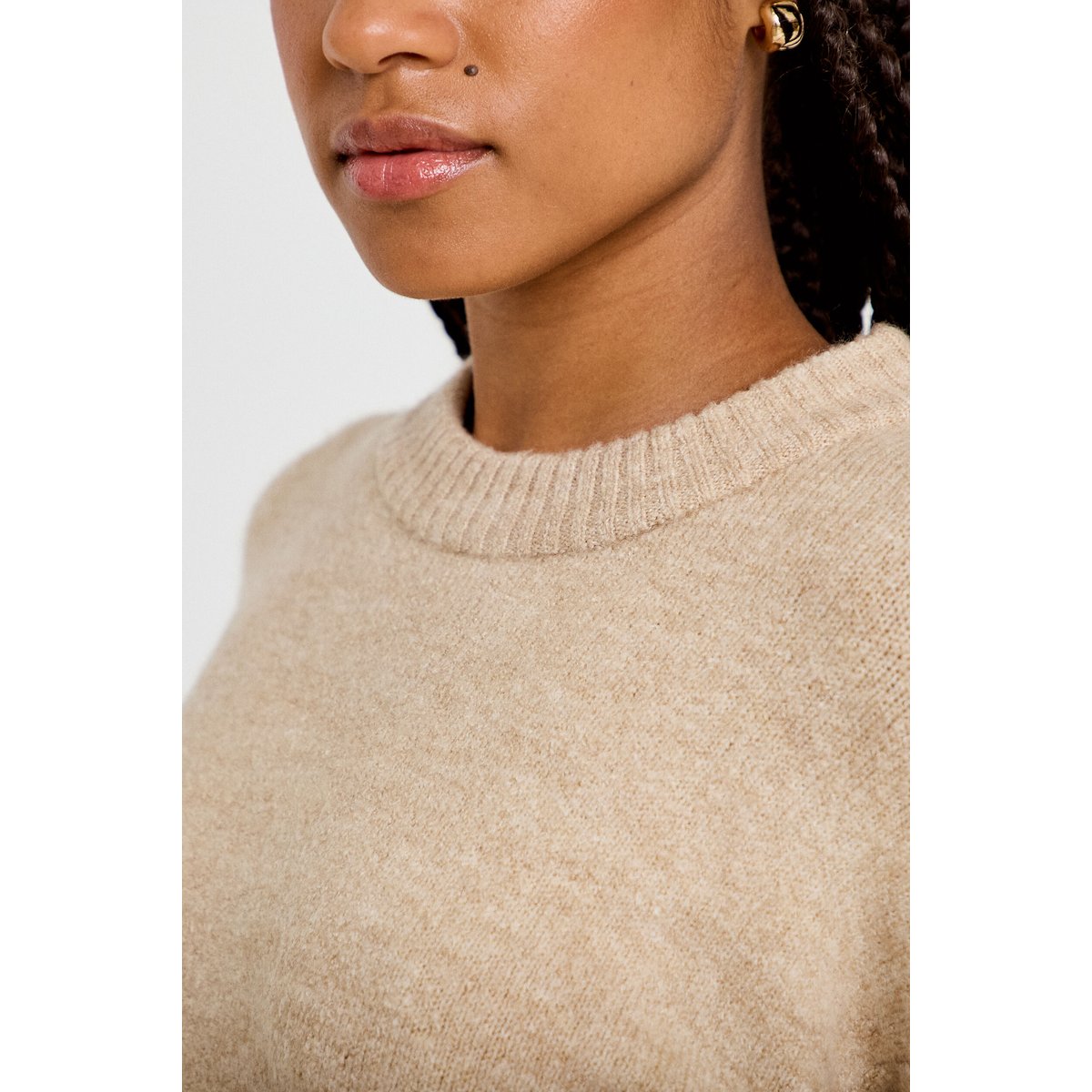 Pull manches longues beige, CACHE CACHE