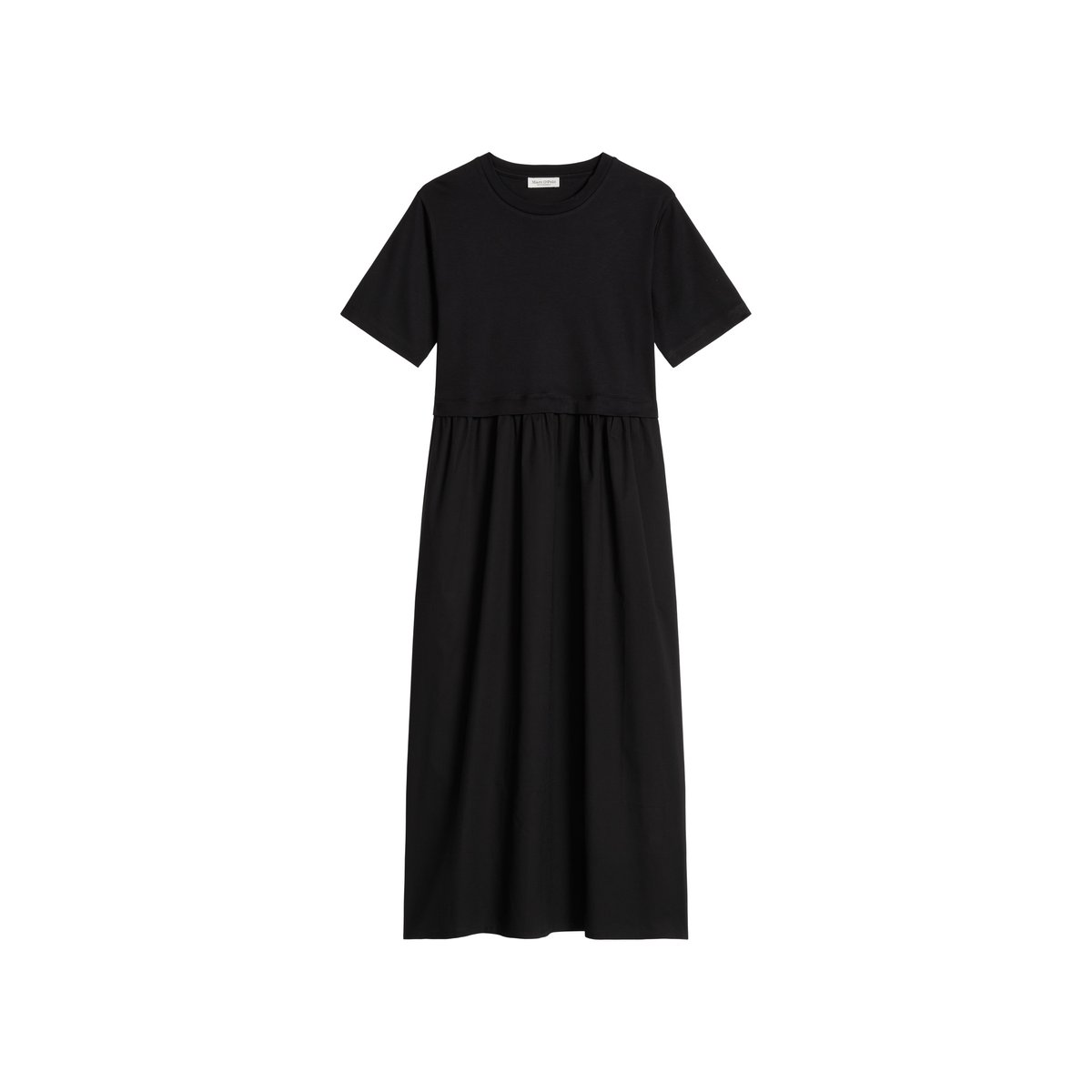 Robe regular en mélange de matériaux noir, MARC O'POLO