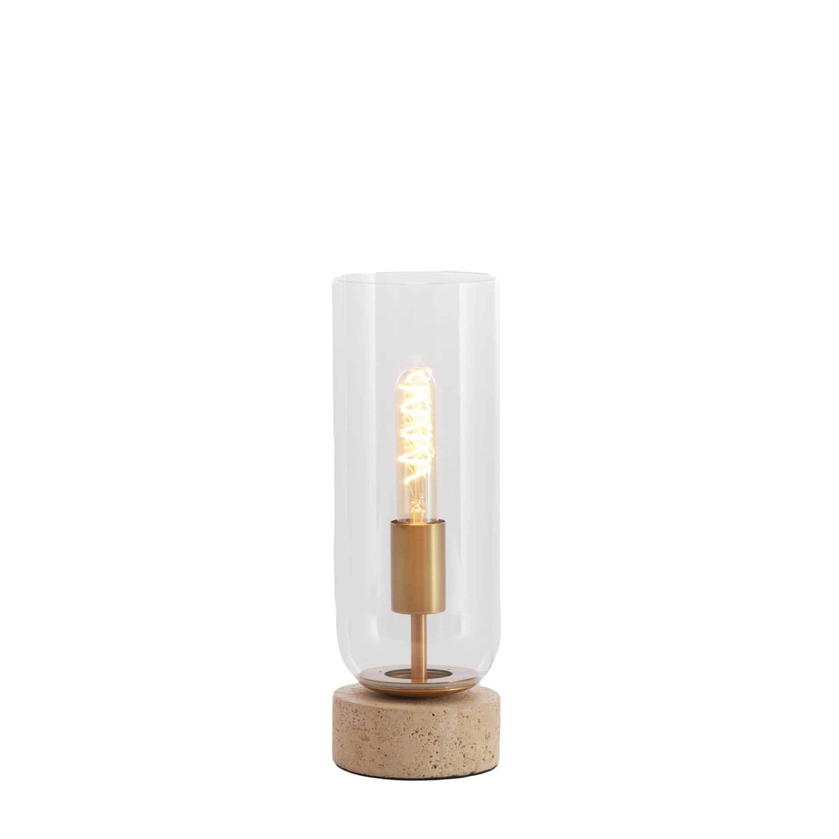 Lampe De Table Béton (artificiel) RYLANO transparent, LIGHT & LIVING