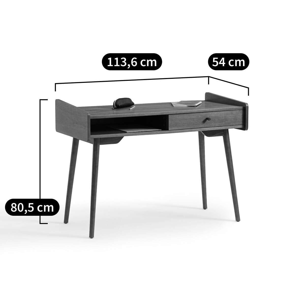 Bureau vintage, RONDA bois noyer, LA REDOUTE INTERIEURS