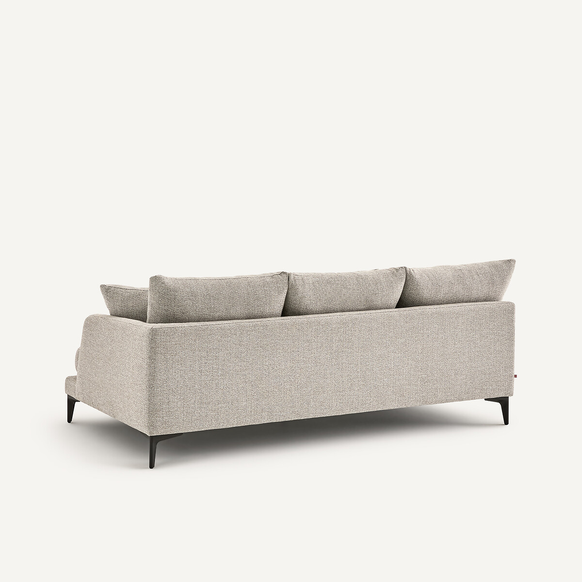 Demi-canapé 3 places en mélange texturé, MODERNISTE gris moyen, EMMANUEL GALLINA X AM.PM