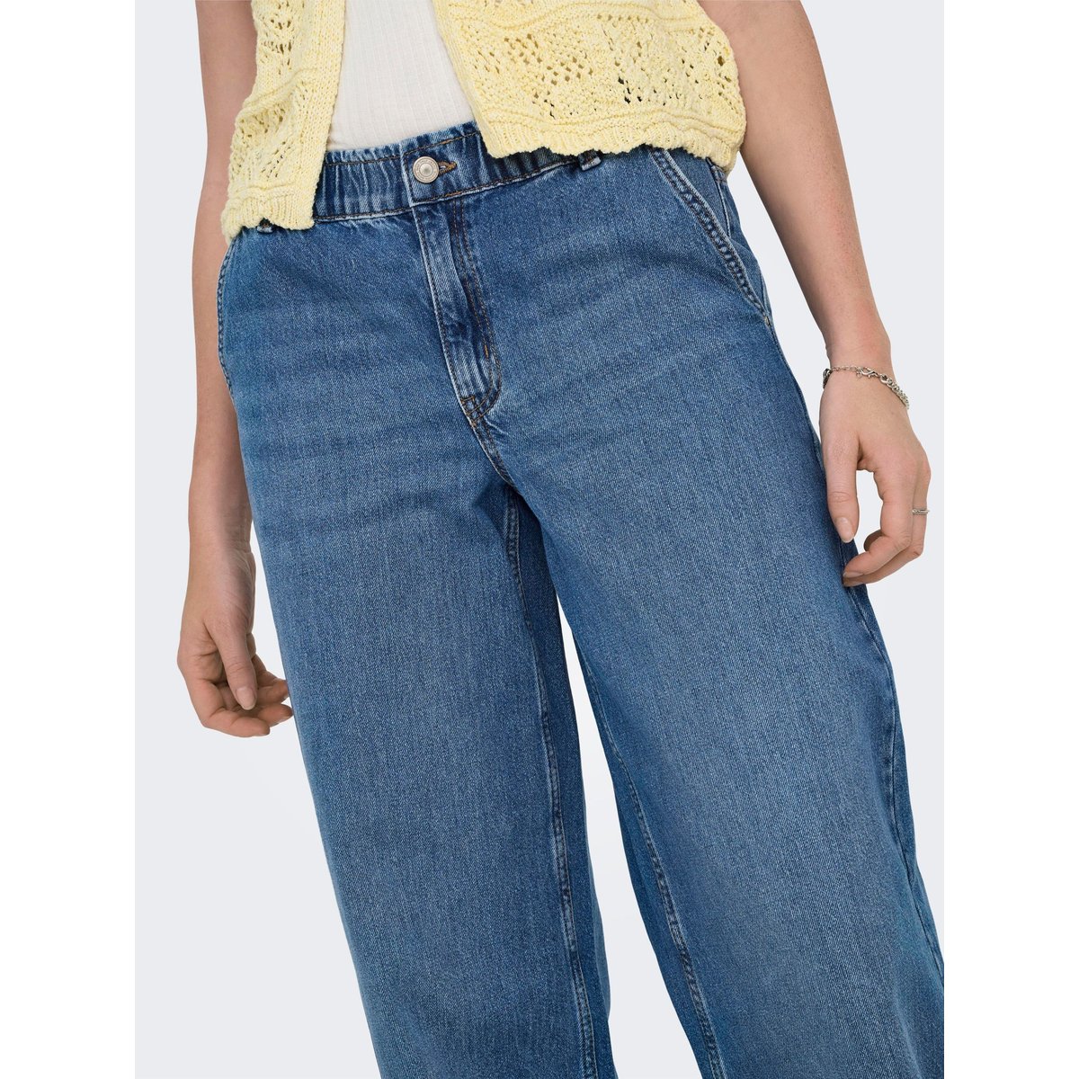 Jean À Jambe Large medium blue denim, ONLY