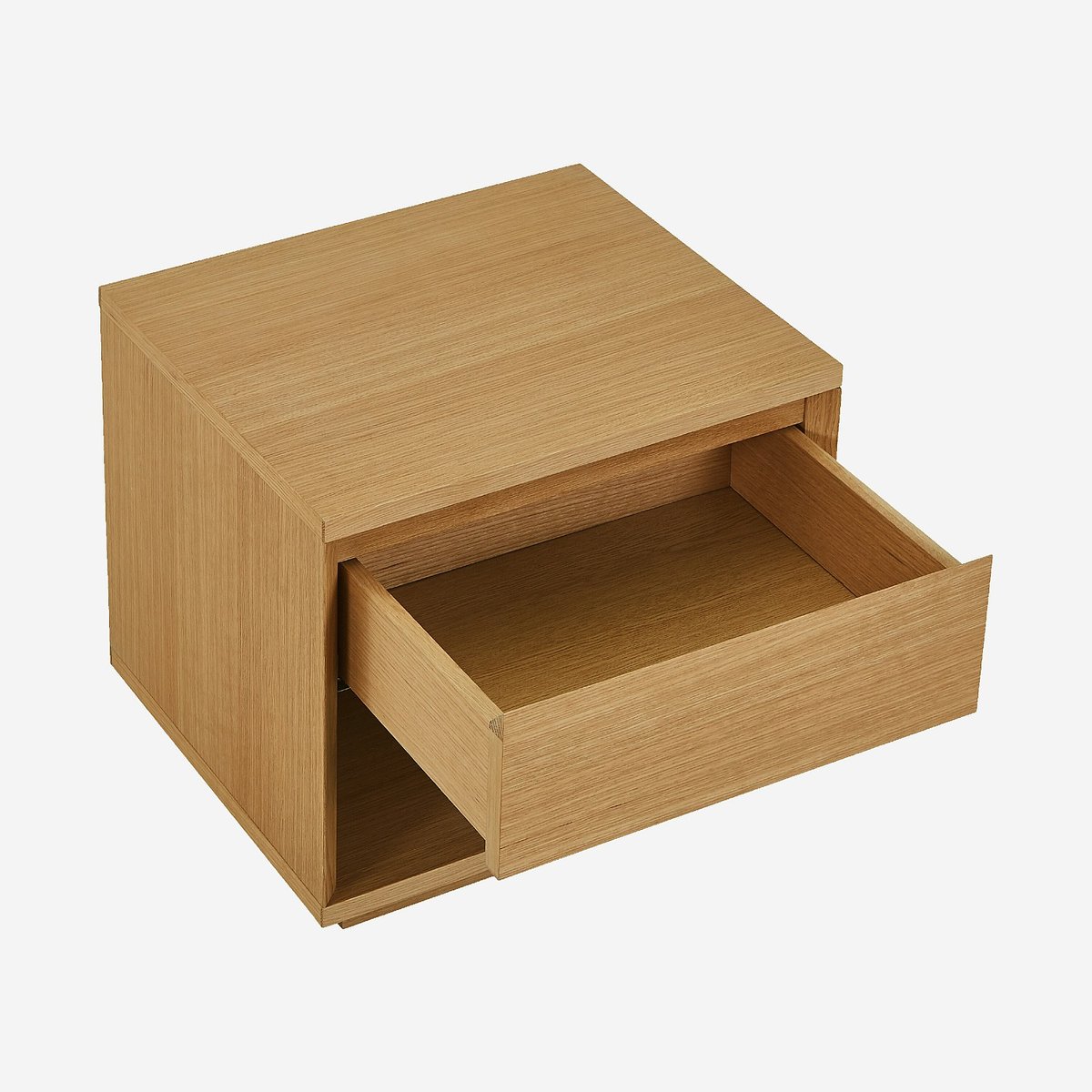Table de chevet chêne HAZO naturel clair, HABITAT