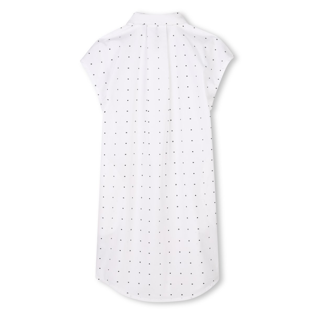 Robe manches courtes blanc noir, DKNY