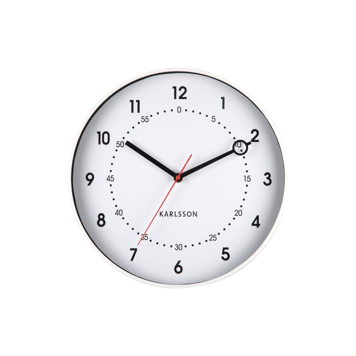 Horloge Murale Plastique FRESCO blanc, KARLSSON