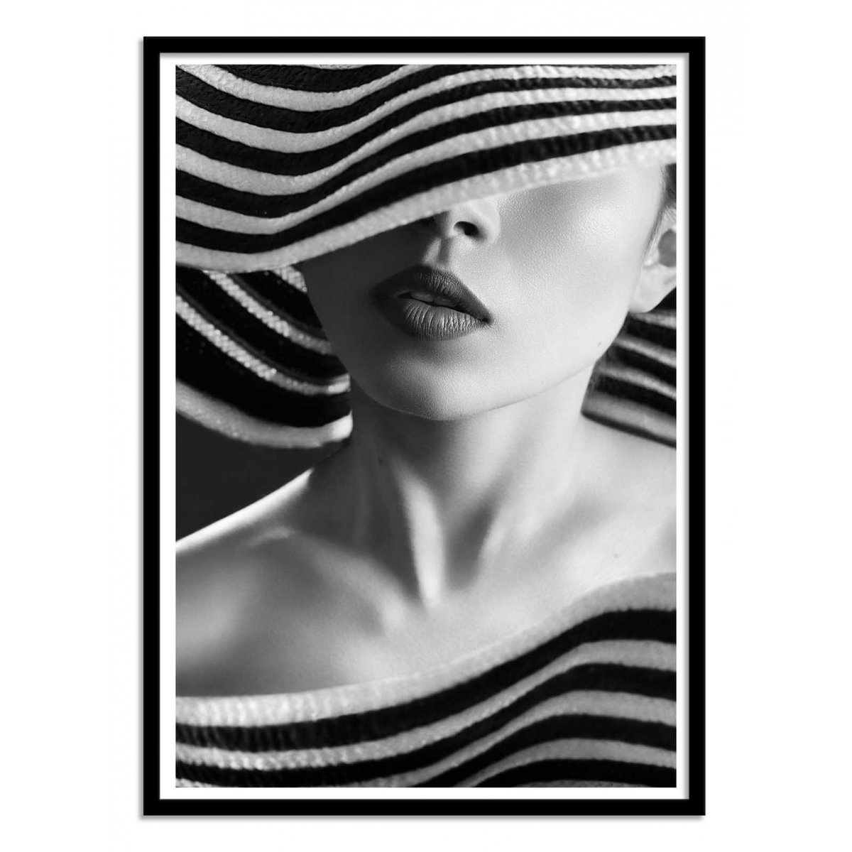 Affiche d’art et cadre noir 50 x 70 cm - Woman - Boris Belokonov affiche d'art, WALL EDITIONS