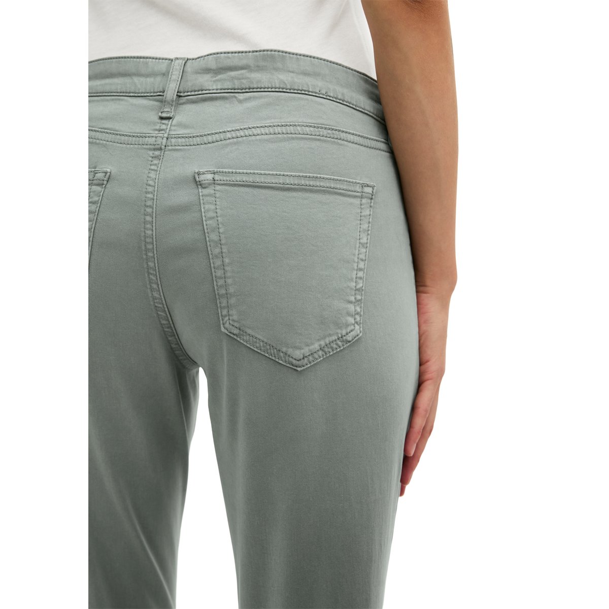 Pantalon modèle Lulea slim avec TENCEL™ Lyocell gris, MARC O'POLO