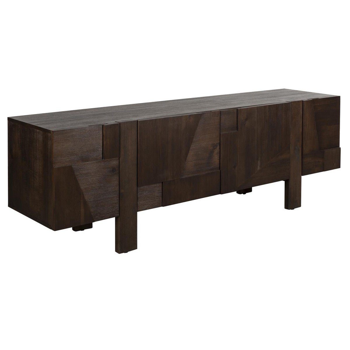 Buffet bas en bois L188 - BRUNEAU teinte noyer, DUTCHBONE