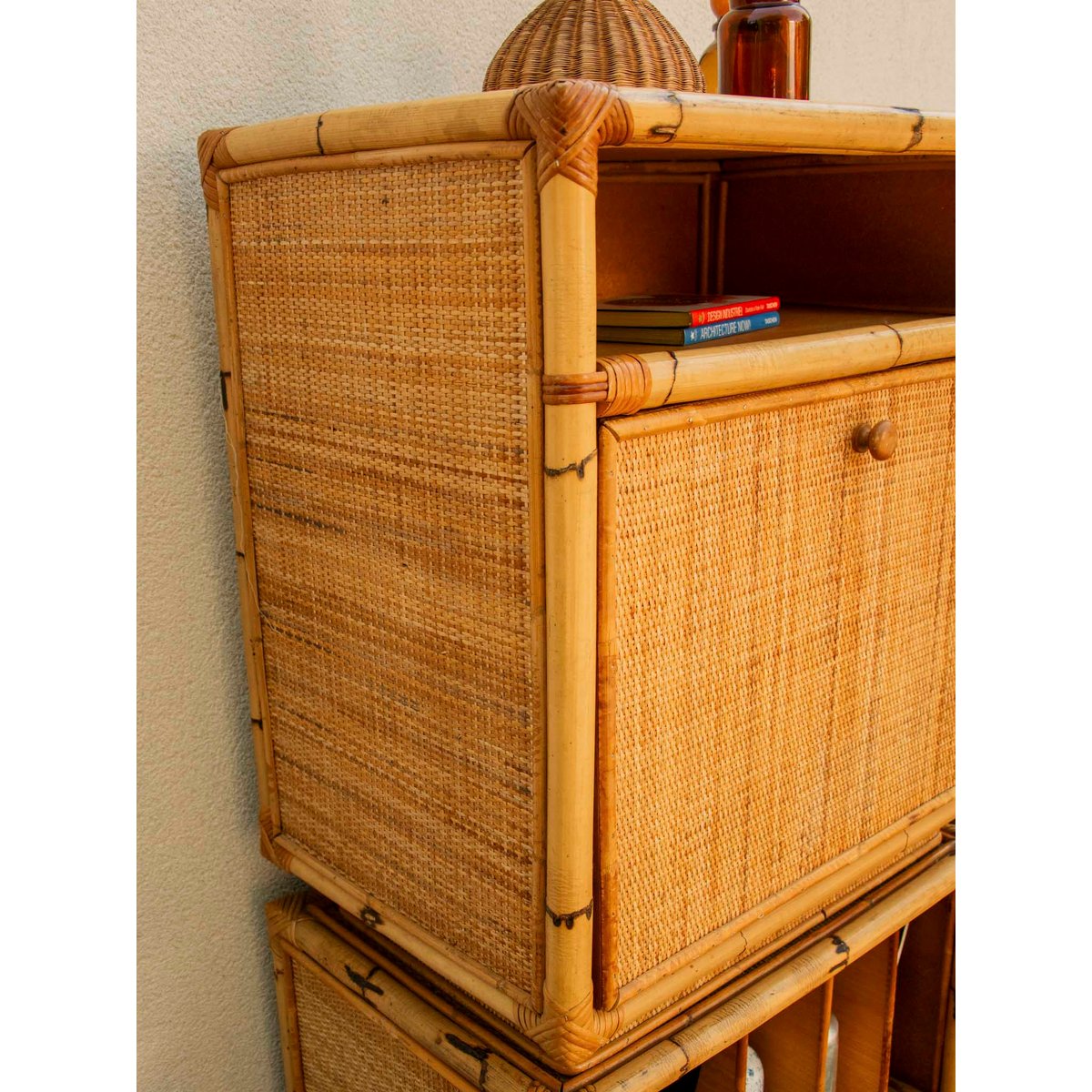 Buffet modulable à multiples rangements Gilbert N°1611 - Bon état bois clair, DEBONGOUT