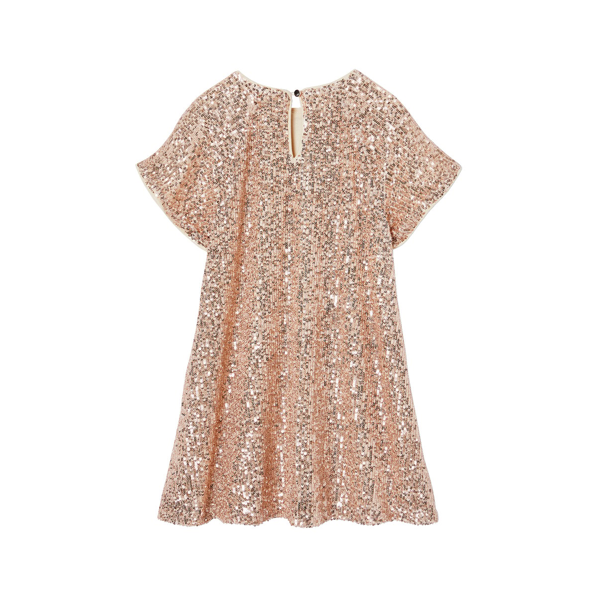 Robe de fête à sequins or, VERTBAUDET