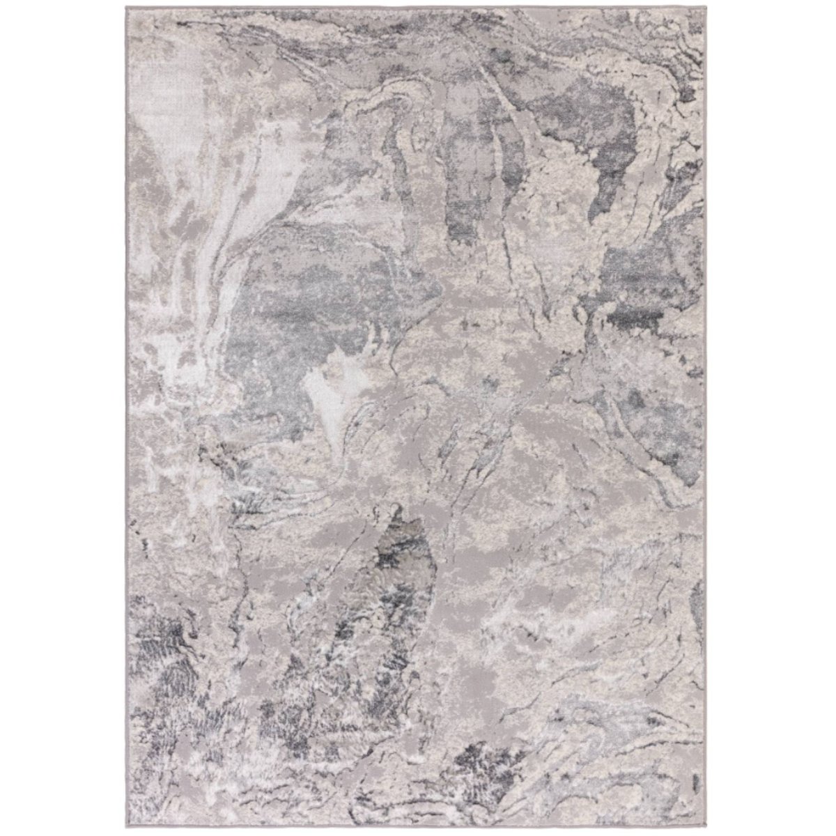 Tapis tissé plat moderne CARONI gris, NOVATREND