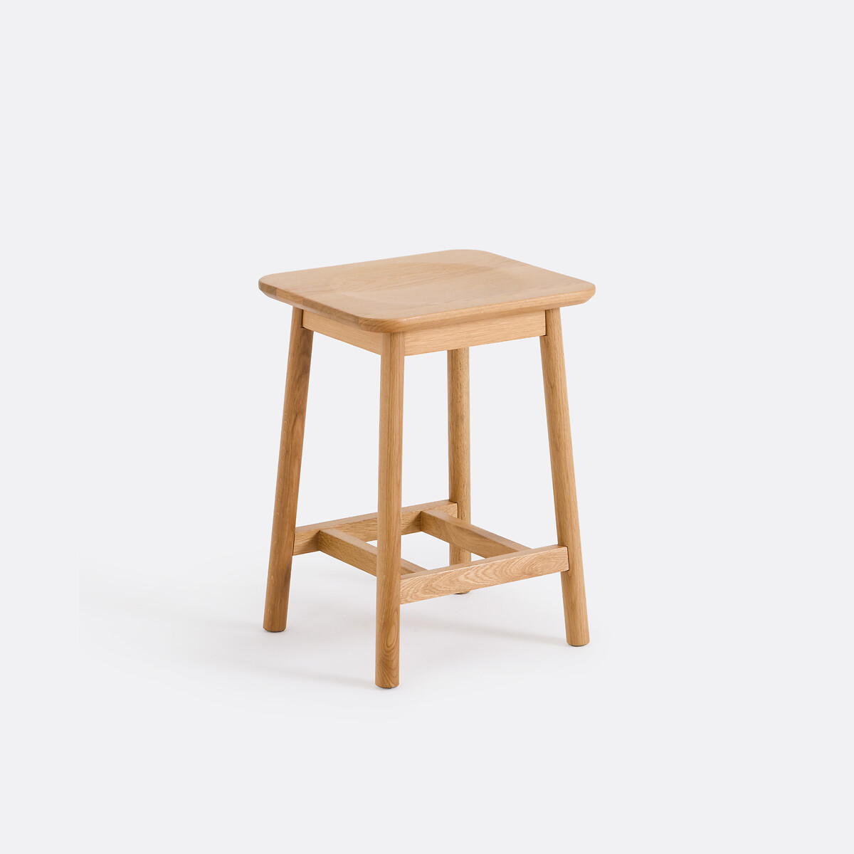 Hocker aus massiver Eiche H45 cm, Monsio eiche, LA REDOUTE INTERIEURS