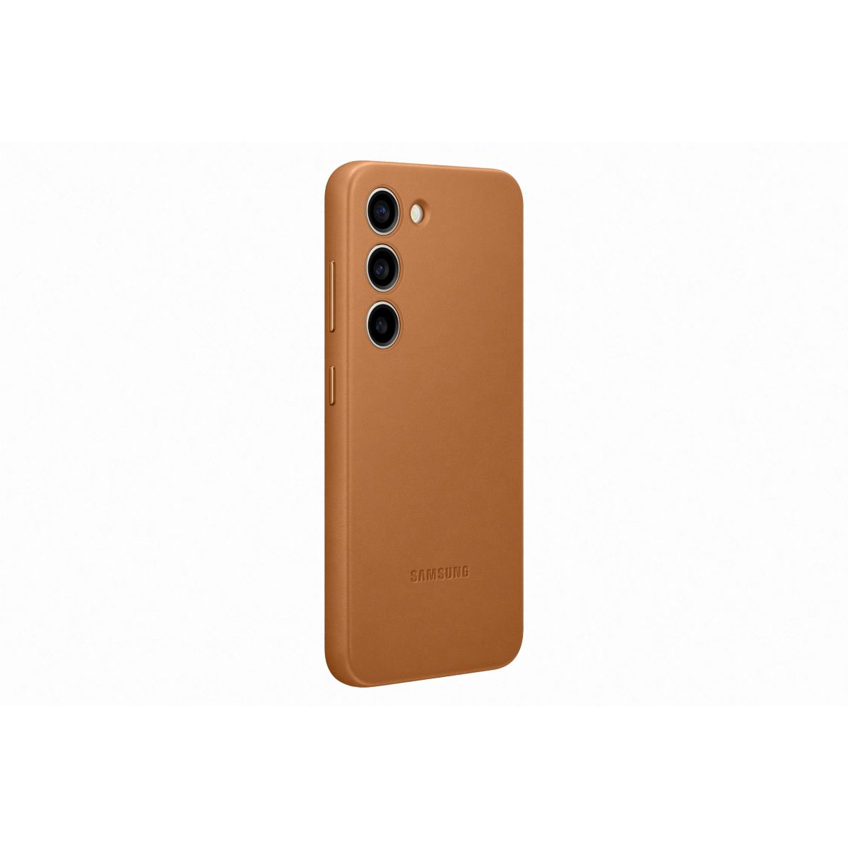 Coque S23 cuir Camel camel, SAMSUNG