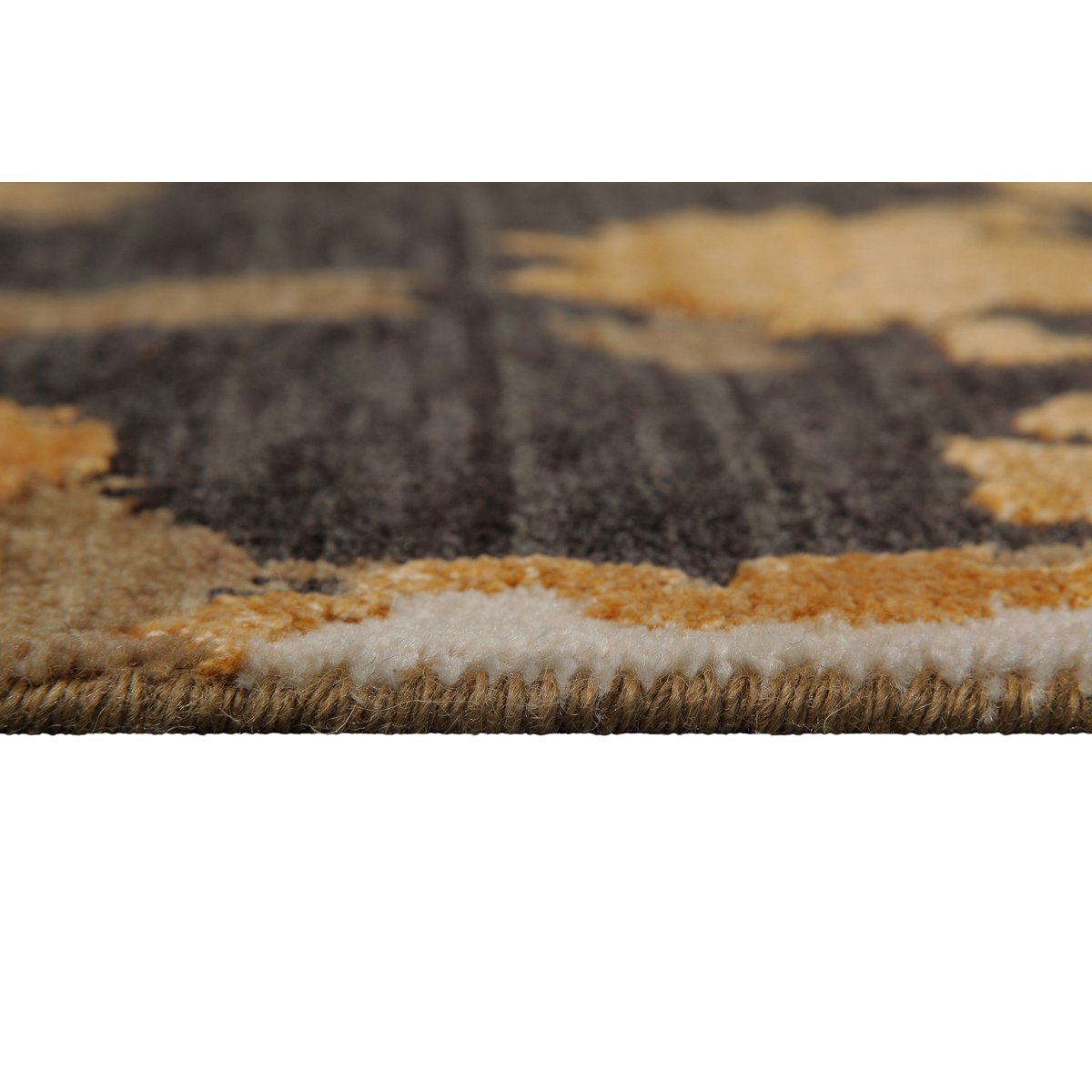 Tapis en laine et viscose à relief , Manhattan or, ESPRIT